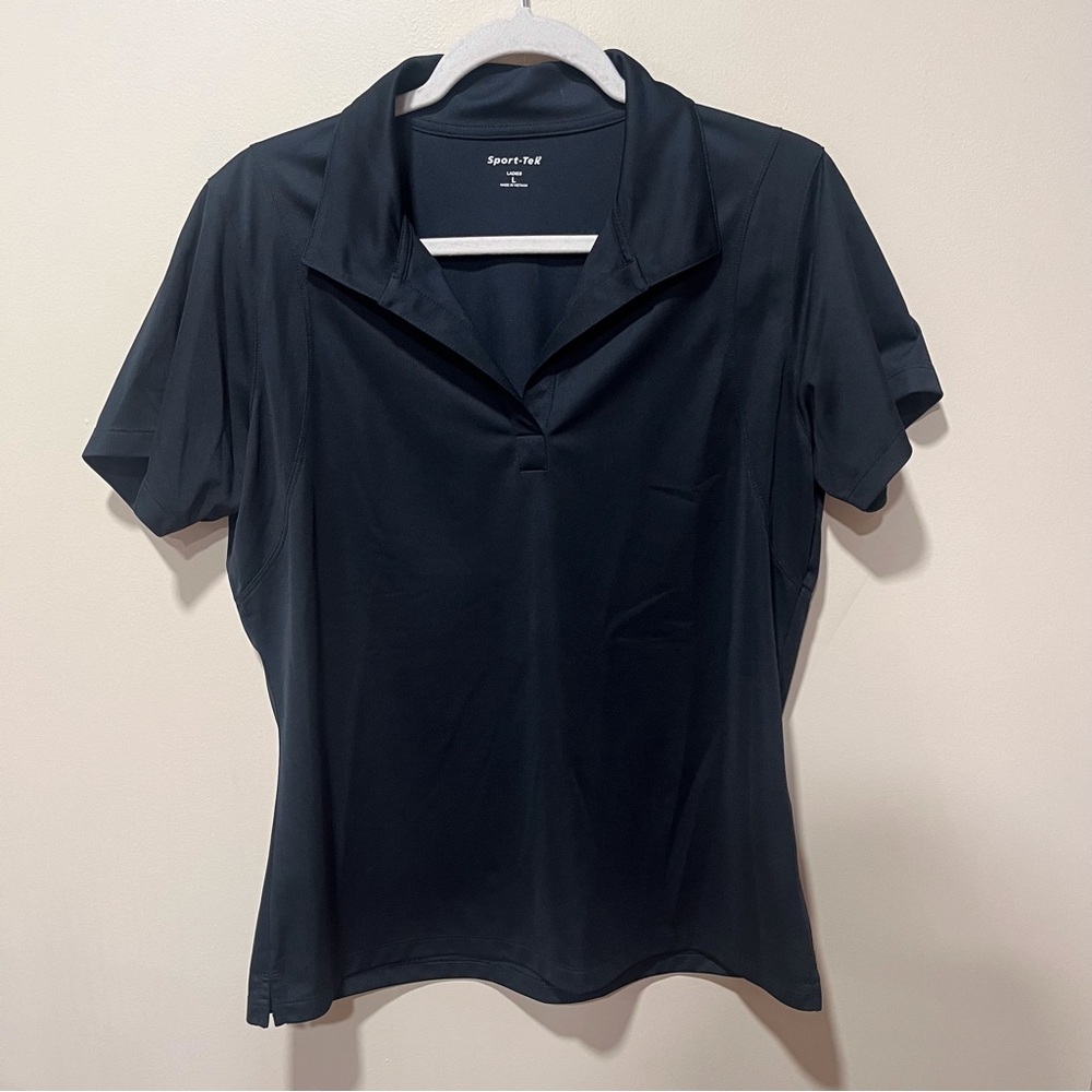 Sport-Tek Black Polo Golf Top